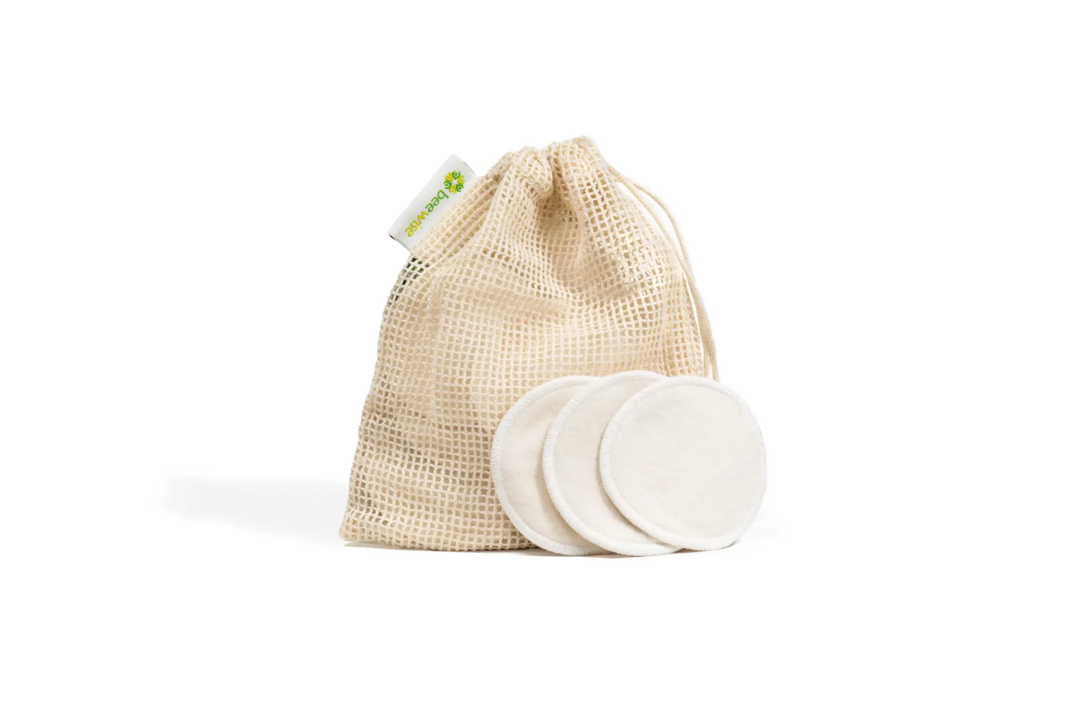 Product photo of reusable make-up pads on a white background